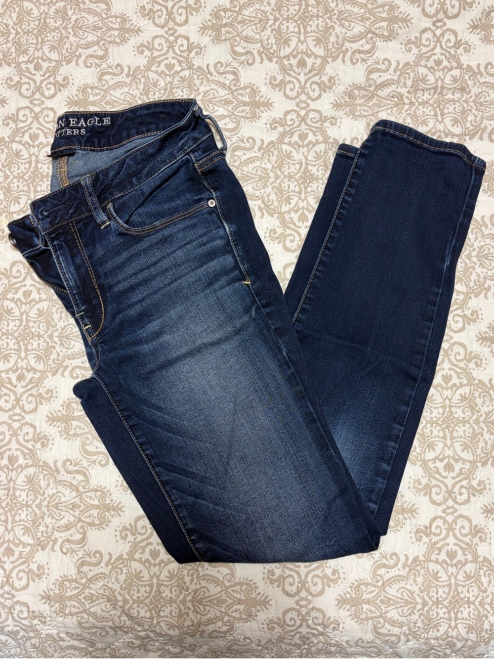American Eagle Outfitters Women's Dark Indigo Skinny Jeans